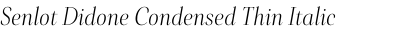 Senlot Didone Condensed Thin Italic